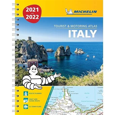 Italy 2021 2022 Tourist And Motoring Atlas A4 Spiral Tourist