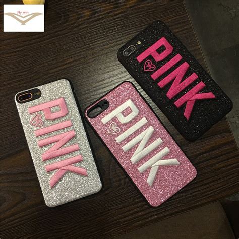 PINK Glitter Phone Case For Iphone X 8 7 6s 6s Plus Samsung Galaxy S8 ...