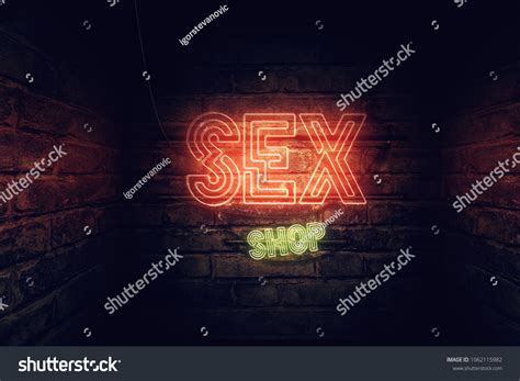 Sex Shop Neon Sign Conceptual 3d Stock Illustration 1062115982 Shutterstock