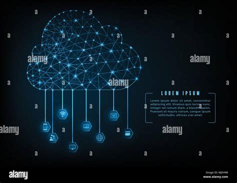 Cloud Computing Conceptabstract Cloud Connection Technology Background