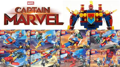 Unoffical Lego Captain Marvel Mech Robot 8 In 1 Hjlepin 6920 Unofficial