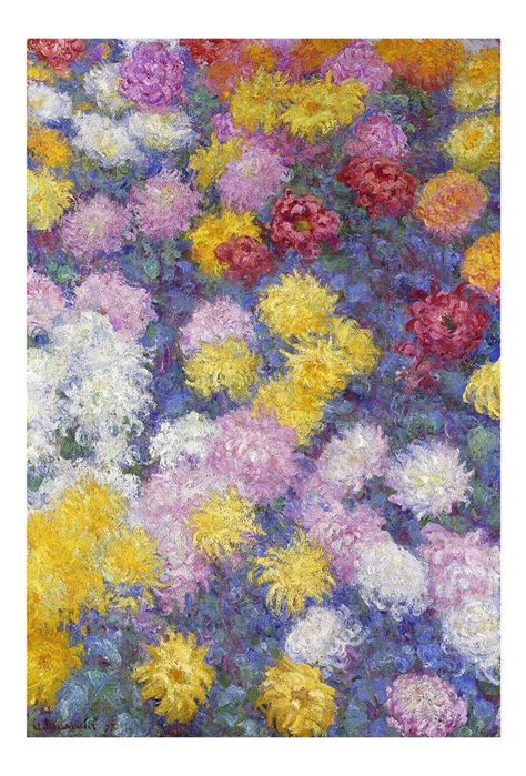 Chrysanthemums By Claude Monet Canvas Print From Truly Art