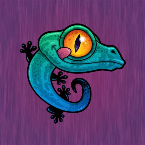 Colorful Lizard Art