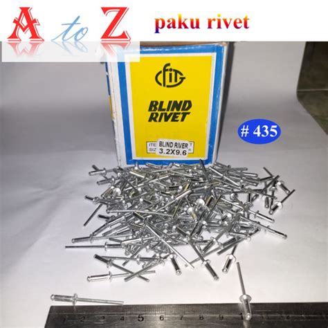 Jual Paku Rivet X Mm Kotak Fit Blind Rivet Fit Livet