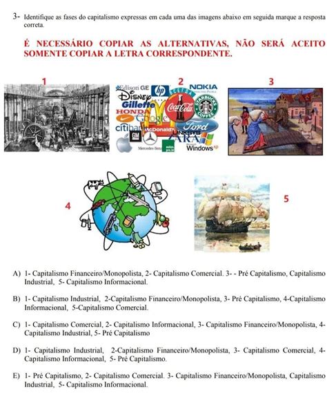 As Características Abaixo Se Referem Ao Capitalismo Exceto