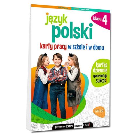 J Zyk Polski Karty Pracy W Szkole I W Domu Klasa Ksi Garnia