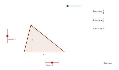 Calculo Del Area De Un Triangulo Geogebra NBKomputer