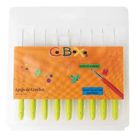 Agujas Crochet Mango Siliconado Cbx N 2 Pack 9 Unidades