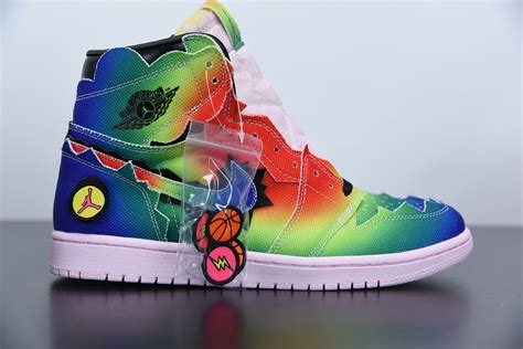 J Balvin X Air Jordan High Og Multi Color Black Pink Foam For Sale