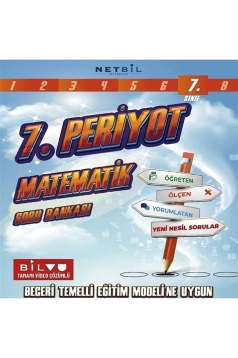 Netbil Yayınları 7 sınıf Matematik Periyot Soru Bankası Netbil