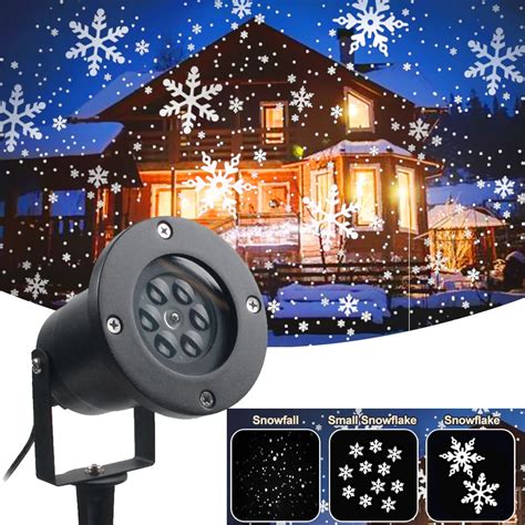 Proyector De Copos De Nieve De Navidad Luz Led De Escenario Luces De