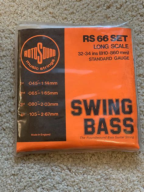 Vintage Rotosound Rs 66 Swing Bass Electric Bass Strings Reverb