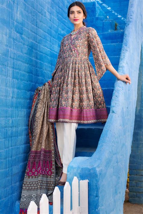 Khaadi L17252 A Grey Lawn 2 Piece Collection Unstitched