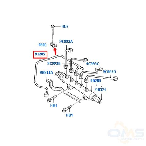 Ford Transit Injector Pipe OMS Auto Parts