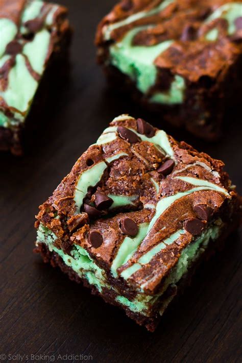 Mint Chocolate Chip Cheesecake Brownies Sallys Baking Addiction