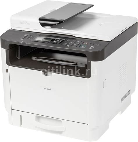 МФУ лазерный Ricoh SP 330SN, A4, лазерный, черный [408274](плохая ...