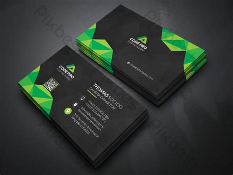 Business Card With Abstract Shapes | PSD Free Download - Pikbest