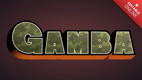 Gamba Customizable Gravity Falls Style Text Effect Generator