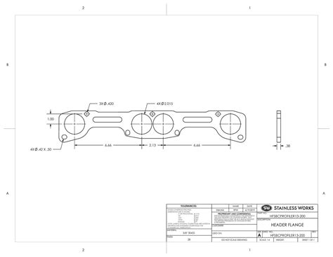 Small Block Chevy Profiler 13 Degree 7 Bolt Header Flange