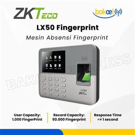 Jual ZKTeco LX50 Mesin Absensi Sidik Jari RFID Shopee Indonesia