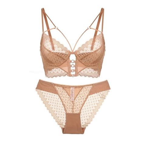 Ensemble Lingerie Femme Dentelle Rose Kjehome Respirant Sexy