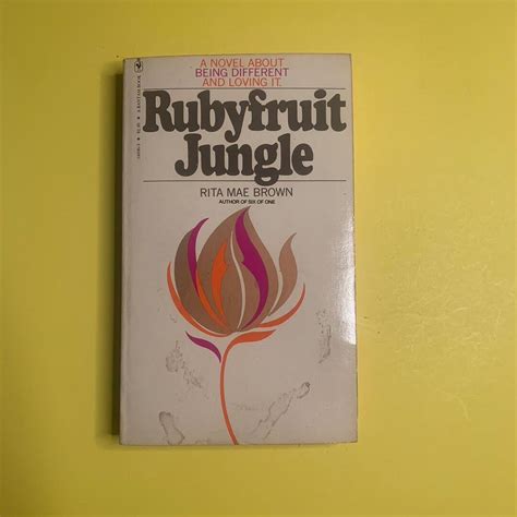 Rita Mae Brown Rubyfruit Jungle Etsy