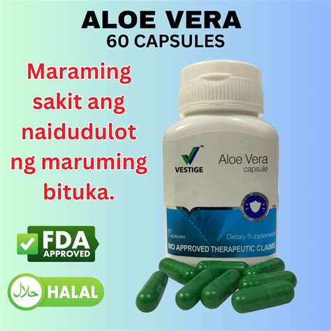 VESTIGE ALOE VERA 60 CAPSULES CLEANSE THE DIGESTIVE SYSTEM Shopee