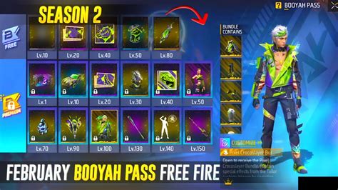 Free Fire Season Booyah Pass Rewards New Outfits Gun Skins Emotes