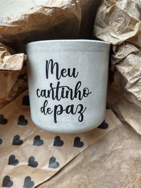 Cachepot De Cimento P Meu Cantinho De Paz Elo