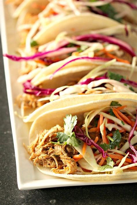 Slow Cooker Cilantro Lime Pork Tacos And Coleslaw Recipe Recipe