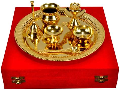 Brass Pooja Set Manufacturer In Moradabad Uttar Pradesh India By Waseem