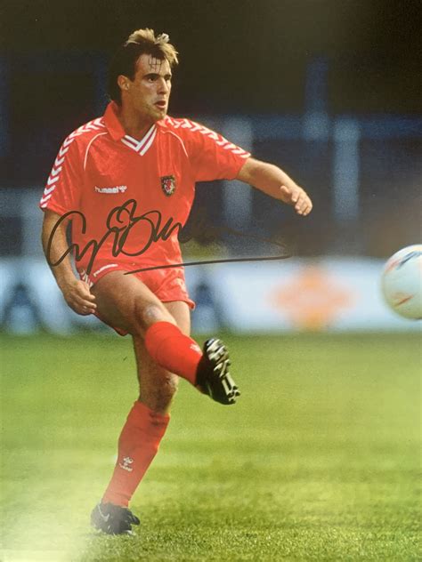 Signed Clayton Blackmore Wales Photo - Its Signed Memorabilia