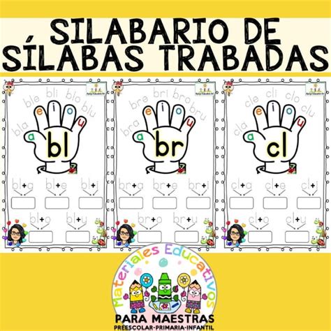 Cuaderno Silabario Con Sílabas Trabadas Recopilado Por Materiales Educativos Para Maestraspdf