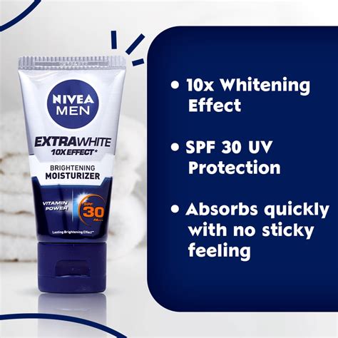 Nivea Men Extra White X Effect Face Moisturizer With Spf For Men