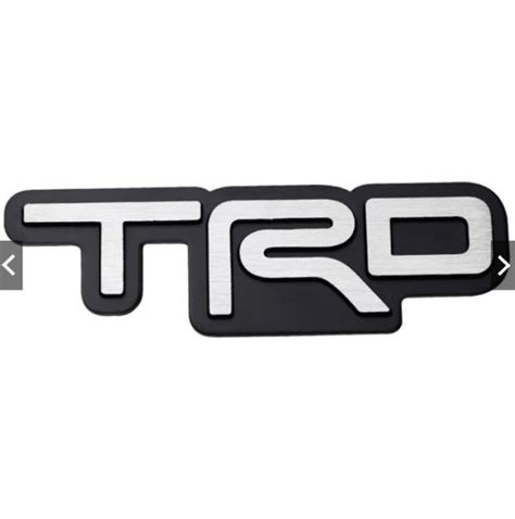 Trd Emblem Heavy Duty Metal Car Auto Badge Emblem Decal 3d Big Black