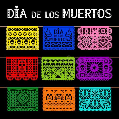 Dia De Los Muertos Font Stock Illustrations Dia De Los Muertos