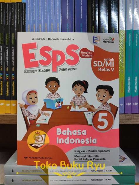 Buku ESPS Bahasa Indonesia Kelas 5 SD Kurikulum Merdeka Erlangga