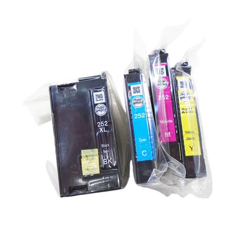 Genuine Epson 252xl 252 Ink Cartridge 4 Pack 12348820