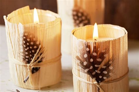 Schöne Herbstdeko für drinnen selber machen Dekoideen