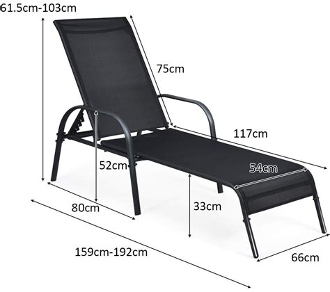 Chaise Bain De Soleil Inclinable longue De Jardin Avec Dossier Réglable