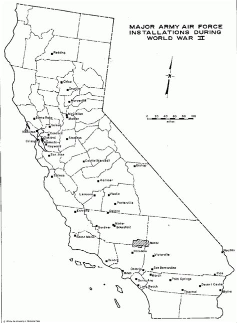 List Of United States Air Force Installations - Wikipedia - Map Of Army Bases In California ...