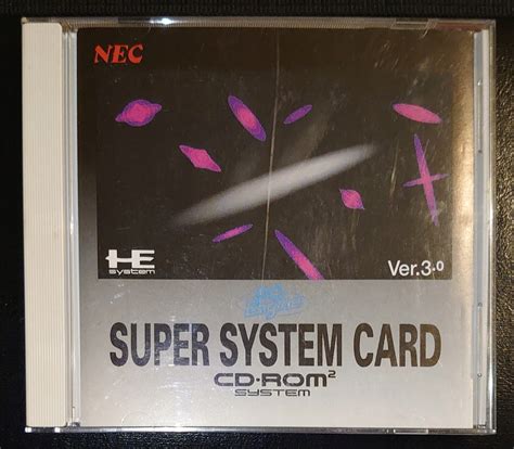 Super System Card Ver Pce Pc Engine Cd Rom Ram