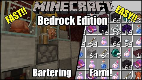 FAST EASY Bartering Farm Bedrock 1 19 YouTube