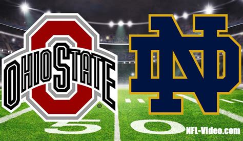 Ohio State Vs Notre Dame Football Week 4 2023 Full Game Replay Ncaa College Football Watch Live Free