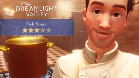 How To Make Fish Soup Recipe Disney Dreamlight Valley Youtube