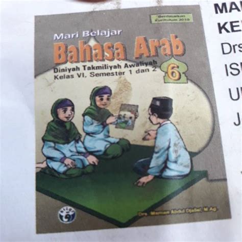 Jual Buku BAHASA ARAB DTA KELAS 6 SEMESTER 1 2 Shopee Indonesia