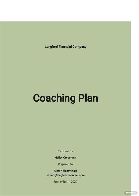 Coaching Program Template