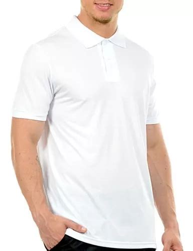 Kit 5 Polo Masculina 100 Poliéster Uniforme Lisa Camisa Frete grátis