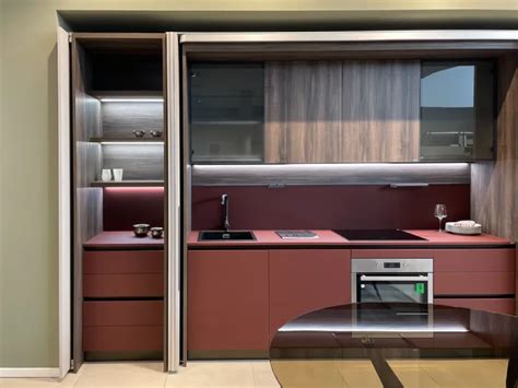 Cucina Lineare Moderna Rossa Scavolini Boxlife A Soli