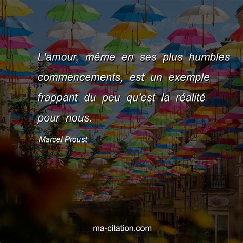 L amour mÃªme en ses plus humbles commencements est un exemple